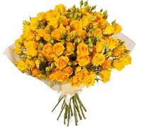 Yellow bouquet. Отличный подарок для любимого человека. Belflower - Доставка цветов в Минске. Доставка в любую точку Беларуси.